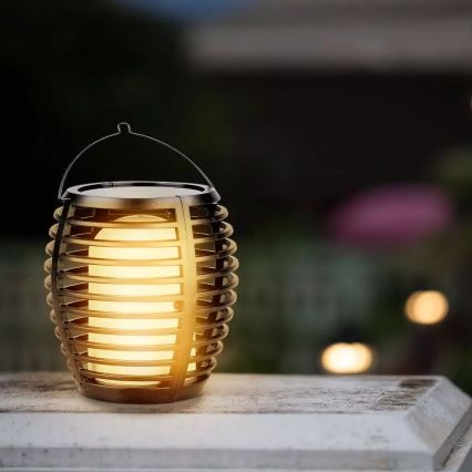 LED-solcellslampa FLAME 4-i-1 LED/0,45W/3,7V IP44 500 mAh