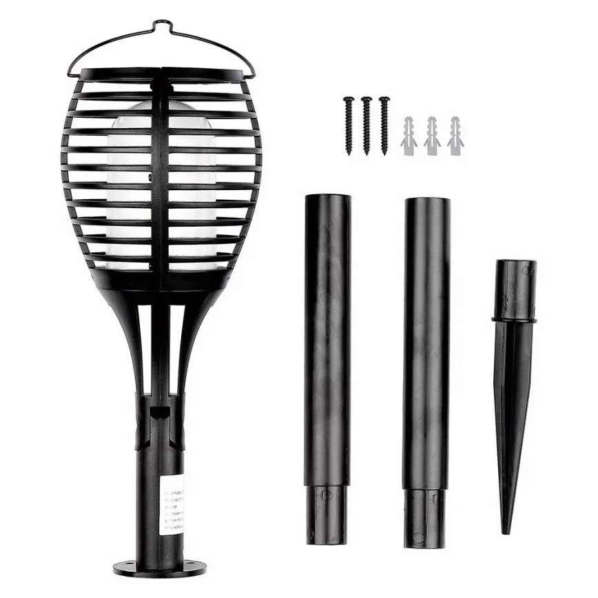 LED Solcellslampa FLAME 4i1 1xLED/0,45W/3,7V IP44 500 mAh