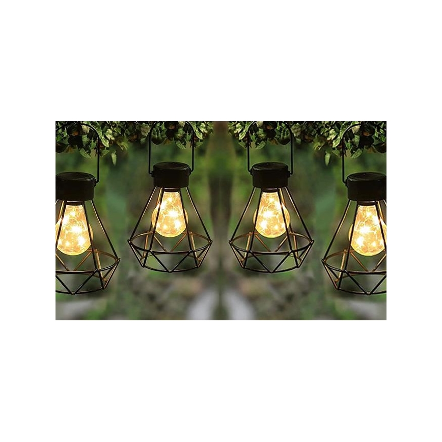 LED Solcellslampa för hängande användning LED/0,1W/1,2V 600 mAh Ø 13 cm