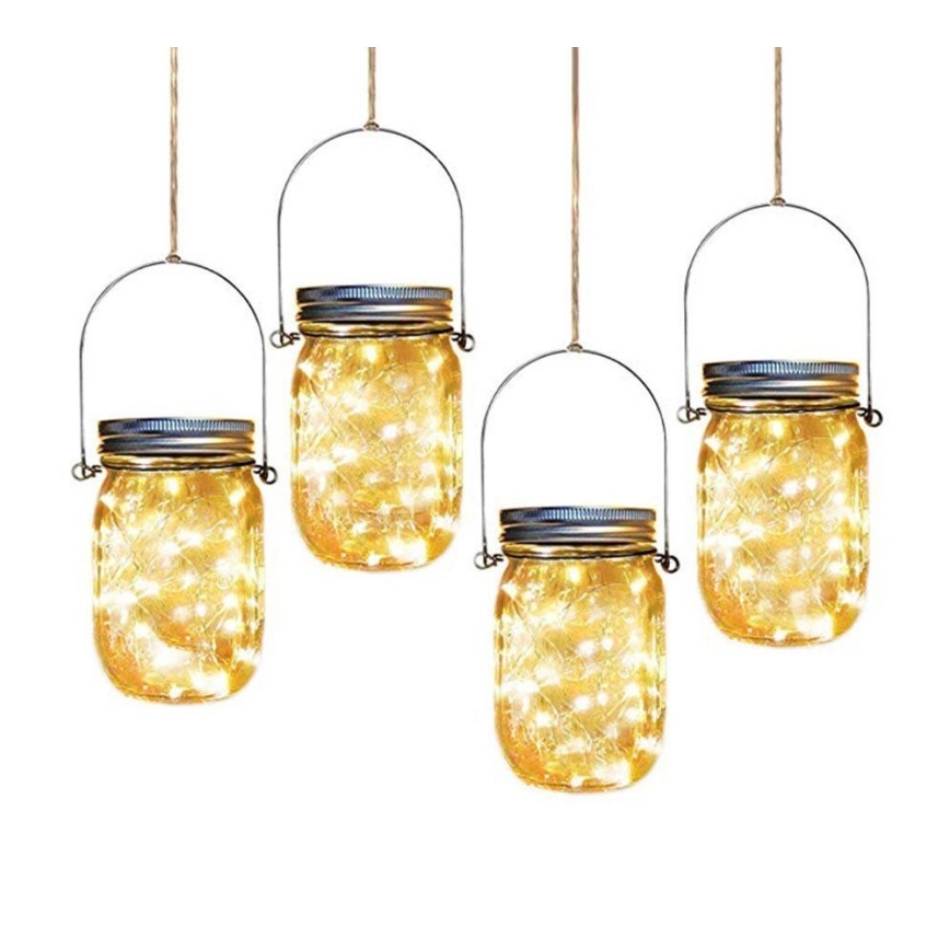 LED Solarlampa JAR LED/1,2V 600 mAh IP44