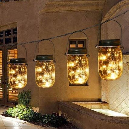 LED Solarlampa JAR LED/1,2V 600 mAh IP44