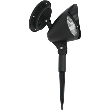 LED solcellslampa JOKER LED/1,2V 100 mAh 4000K 31,5 cm IP44 svart