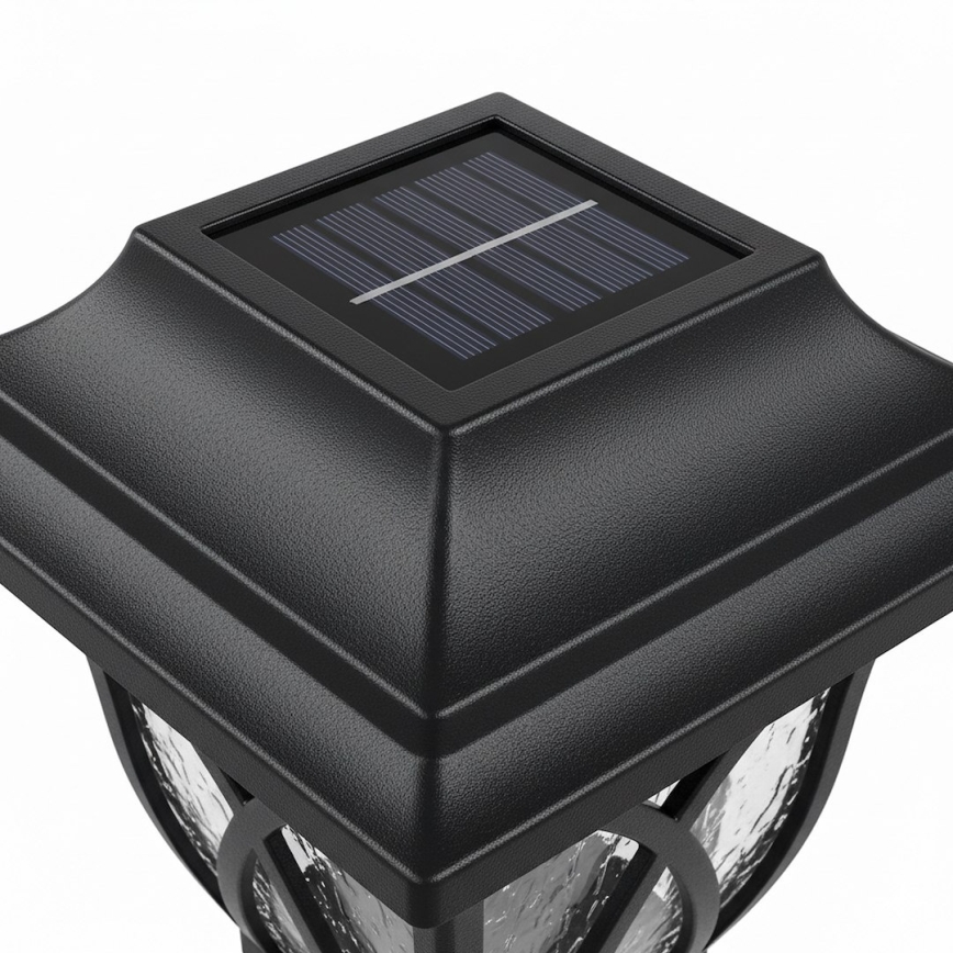 LED solcellslampa LAWN LED/1,2V 100 mAh 3000K 44 cm IP44 svart