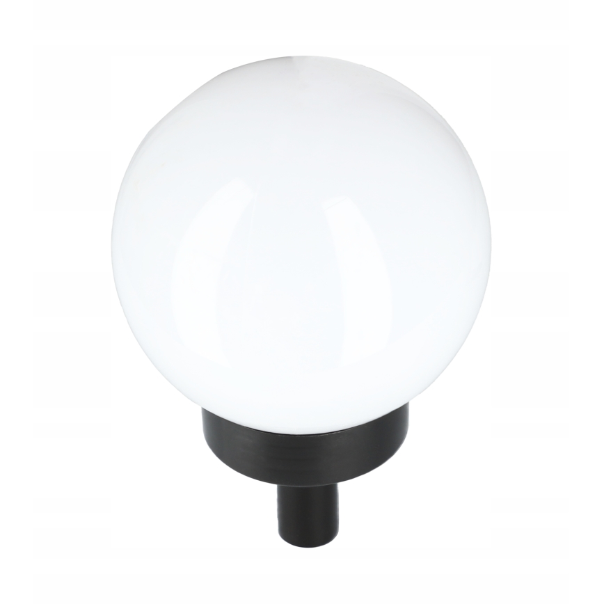 LED-solcellslampa LED 1,2 V, 6500 K, 200 mAh, Ø 20 cm, IP44, vit/svart