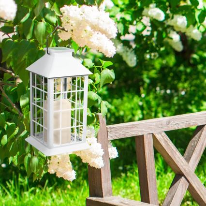 LED Solcellslampa LED/1,2V 200 mAh IP44 vit