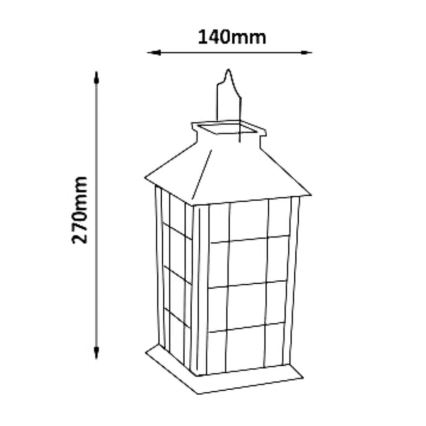 LED Solcellslampa LED/1,2V 200 mAh IP44 vit