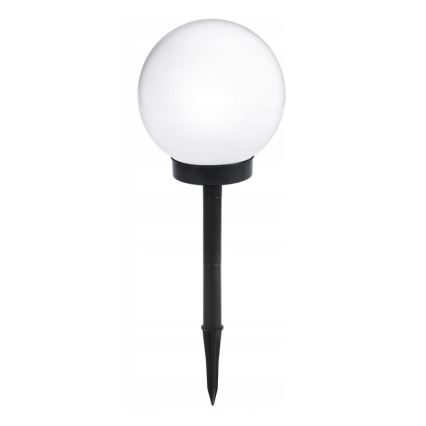 LED-solcellslampa LED/1,2V 6500K 200 mAh Ø 10 cm IP44 vit/svart