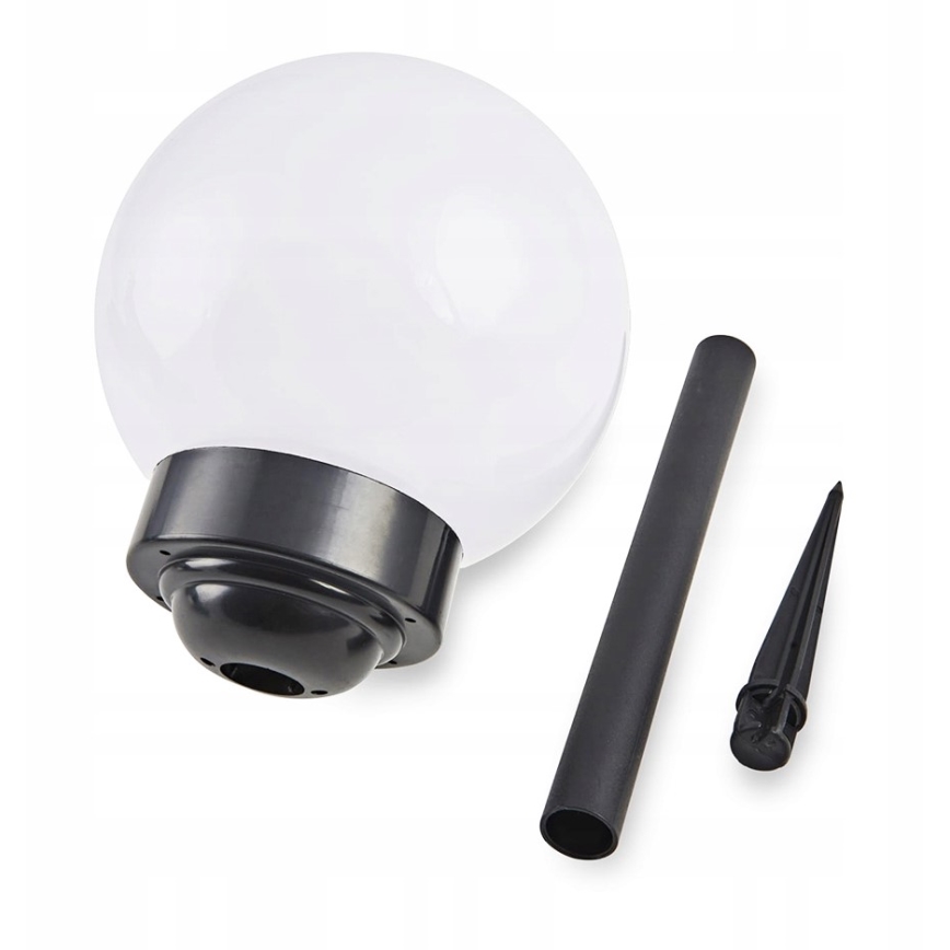 LED-solcellslampa LED/1,2V 6500K 200 mAh Ø 10 cm IP44 vit/svart