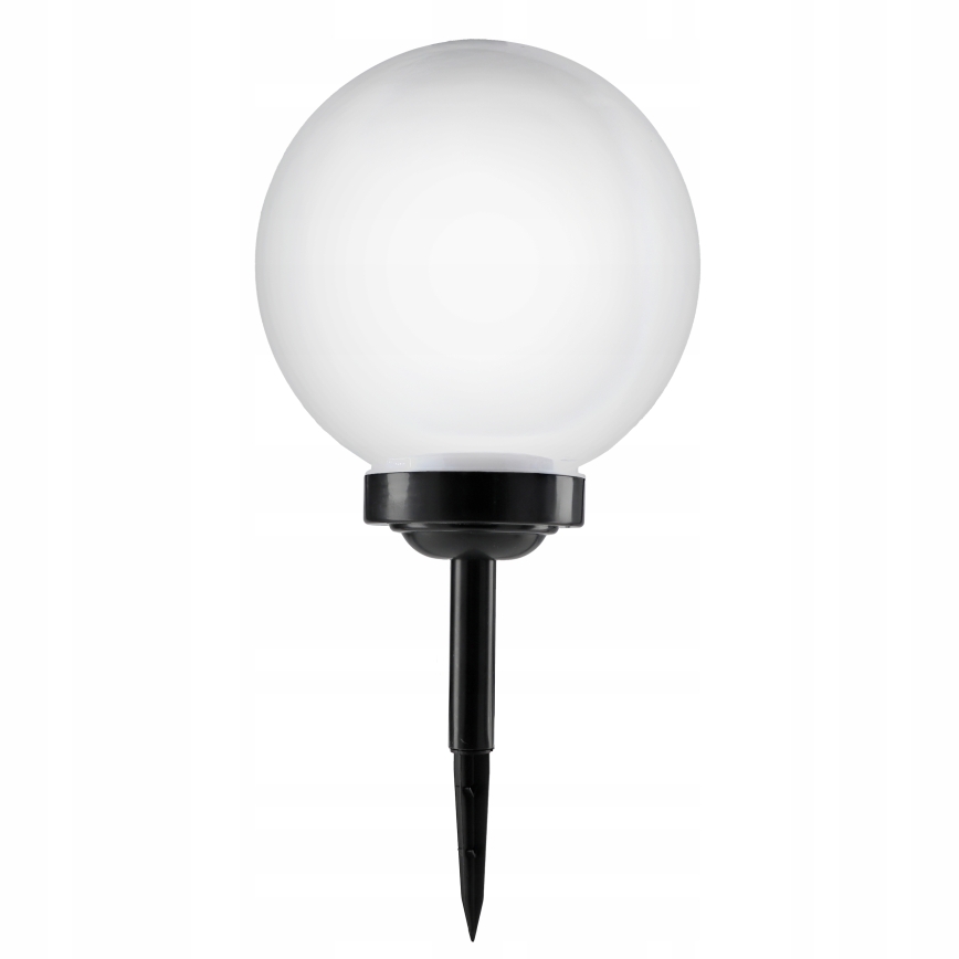 LED solcellslampa LED/1,2V 6500K 200 mAh Ø 25 cm IP44 vit/svart
