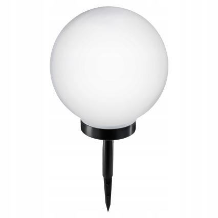 LED solcellslampa LED/1,2V 6500K 200 mAh Ø 25 cm IP44 vit/svart