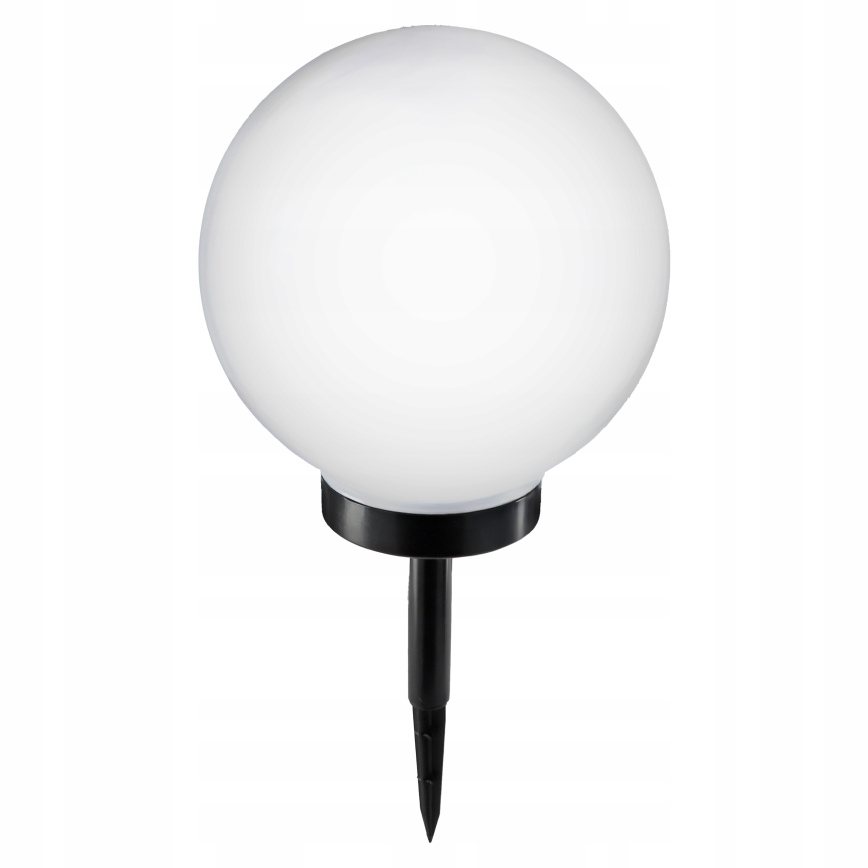 LED solcellslampa LED/1,2V 6500K 200 mAh Ø 25 cm IP44 vit/svart