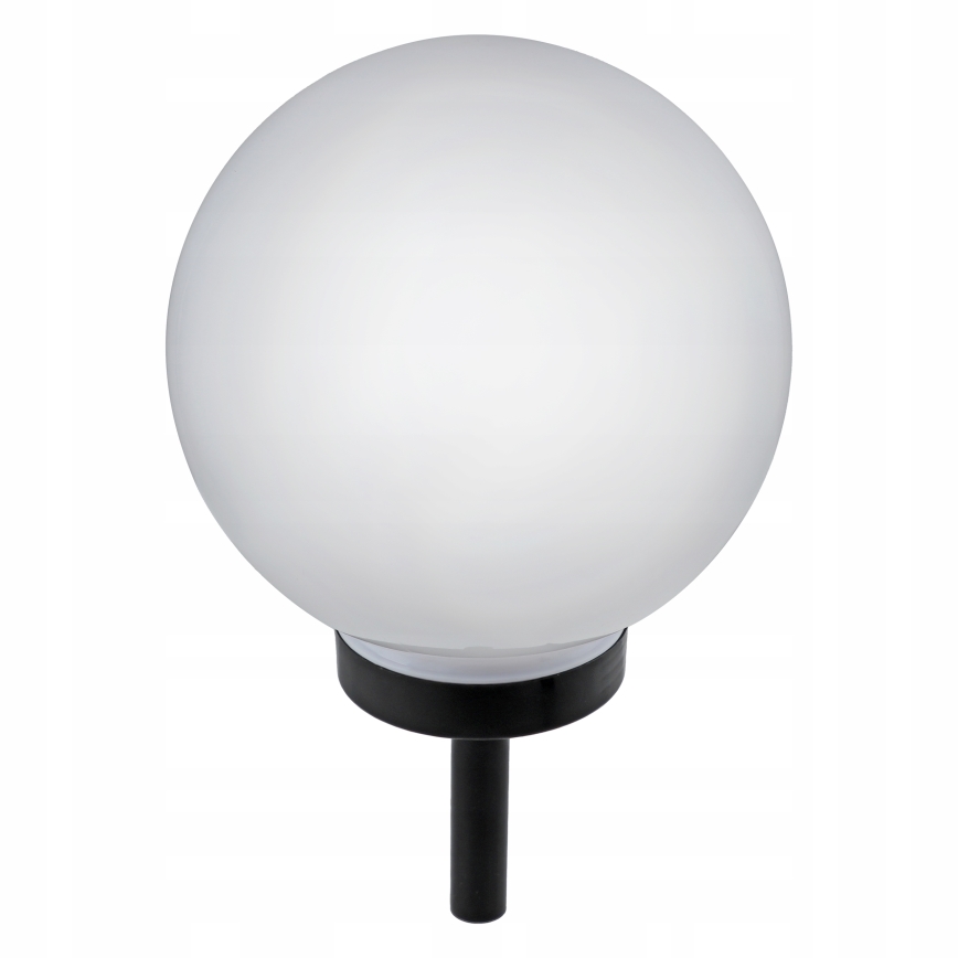 LED solcellslampa LED/1,2V 6500K 200 mAh Ø 25 cm IP44 vit/svart