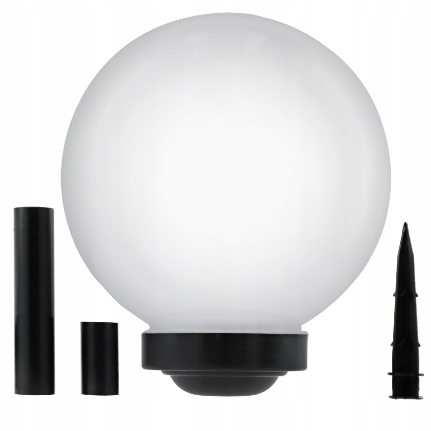LED solcellslampa LED/1,2V 6500K 200 mAh Ø 25 cm IP44 vit/svart