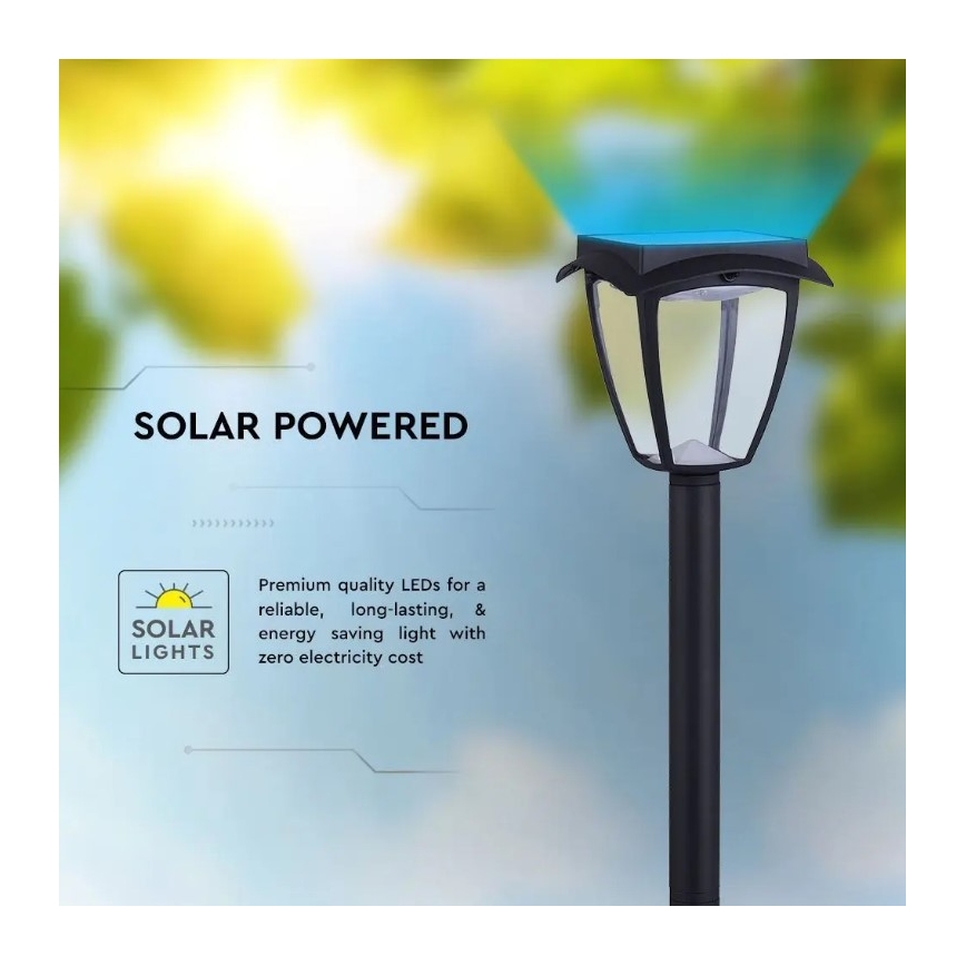 LED Solarlampa LED/2W/230V 93 cm 3000/6000K IP65 2200 mAh