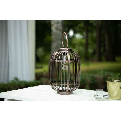 LED Solcellslampa LORETA 1xE27/1,2V 600 mAh IP44