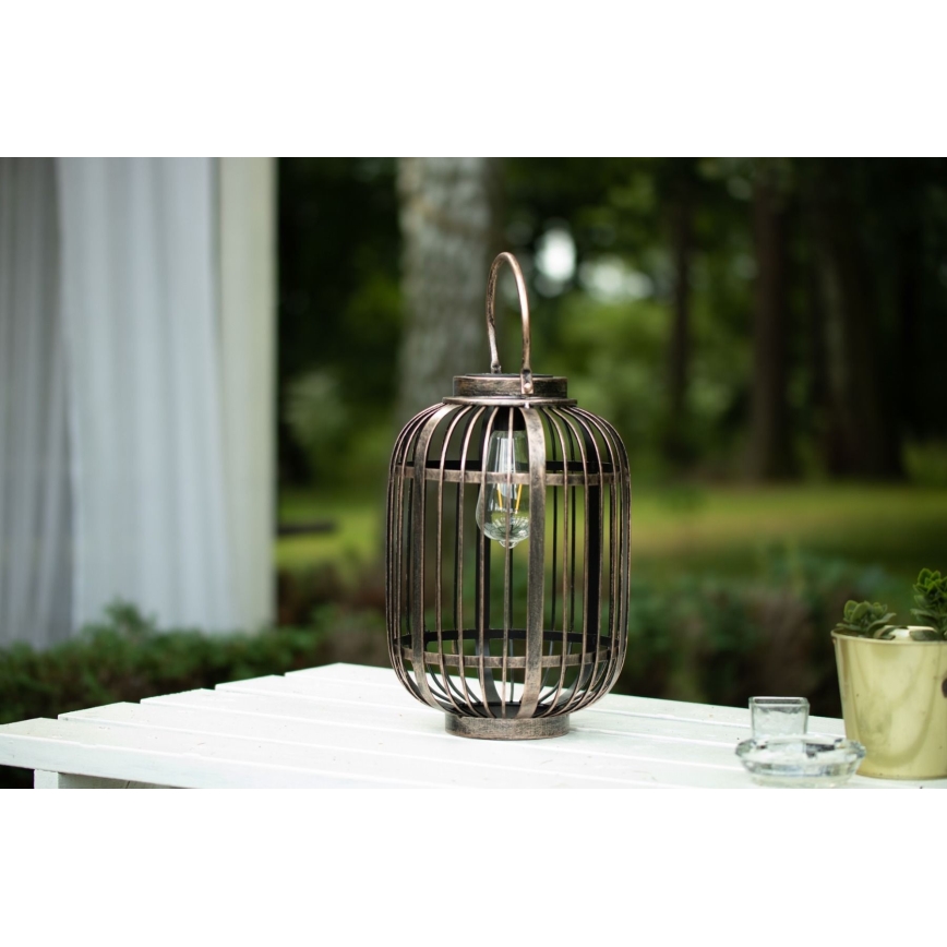 LED Solcellslampa LORETA 1xE27/1,2V 600 mAh IP44