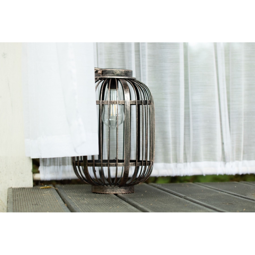 LED Solcellslampa LORETA 1xE27/1,2V 600 mAh IP44