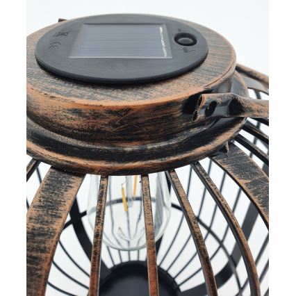 LED Solcellslampa LORETA 1xE27/1,2V 600 mAh IP44