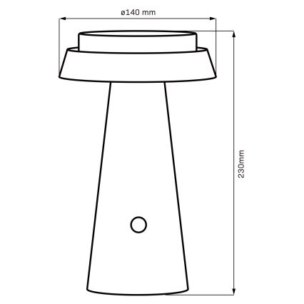LED Dimbara Solcellslampa med Touch MARAKESZ LED/3,7V USB 3600 mAh 1800/2700/3000K IP54 grå