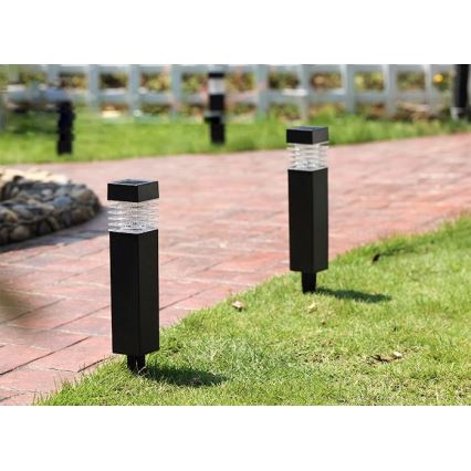 LED solcellslampa MARTIN LED/1,2V 150 mAh IP44 svart