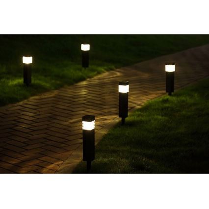 LED solcellslampa MARTIN LED/1,2V 150 mAh IP44 svart