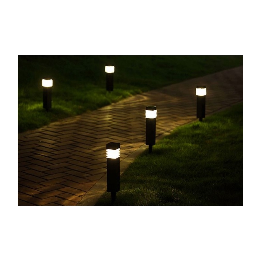 LED solcellslampa MARTIN LED/1,2V 150 mAh IP44 svart