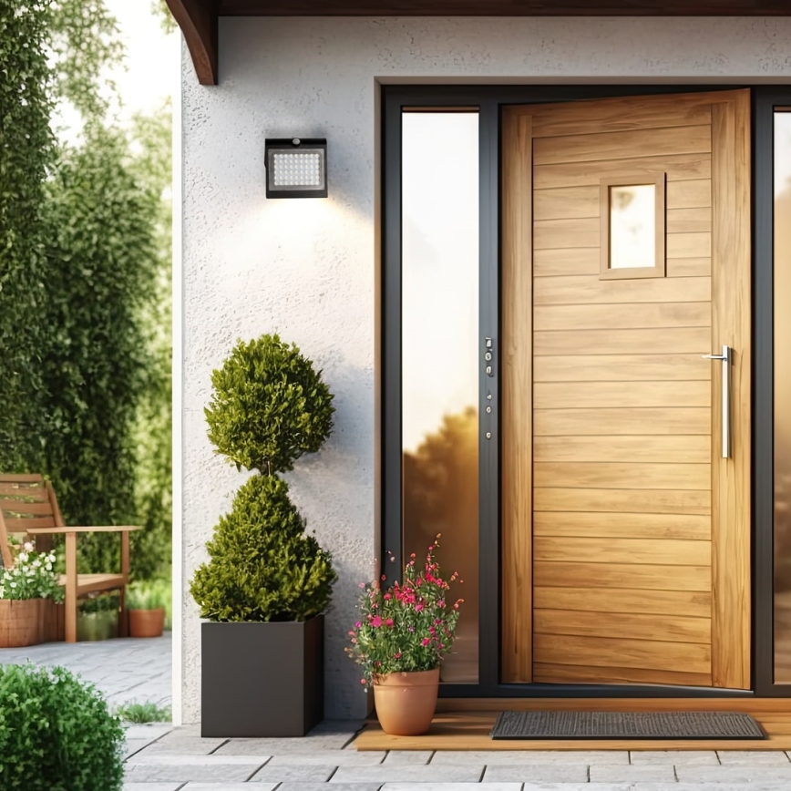 LED Solcellslampa med rörelse- och skymningssensor LED/3,2W/2000 mAh 3,7V IP65