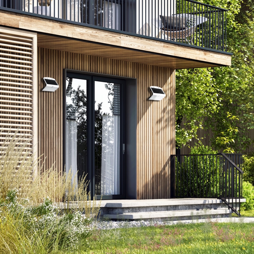 LED Solcellslampa med rörelse- och skymningssensor LED/6,8W/4000 mAh 3,7V IP65