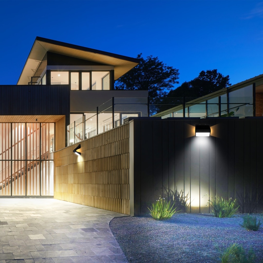 LED Solcellslampa med rörelse- och skymningssensor LED/6,8W/4000 mAh 3,7V IP65