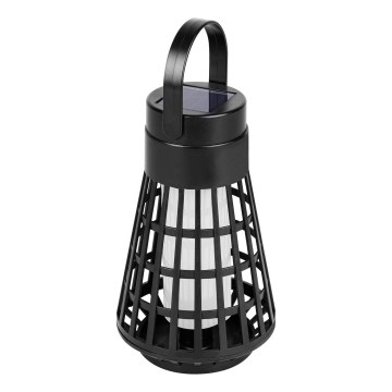 LED-solcellslampa med sensor 2-i-1 LED/1W/3,7V IP54 300 mAh svart