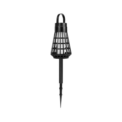 LED-solcellslampa med sensor 2-i-1 LED/1W/3,7V IP54 300 mAh svart