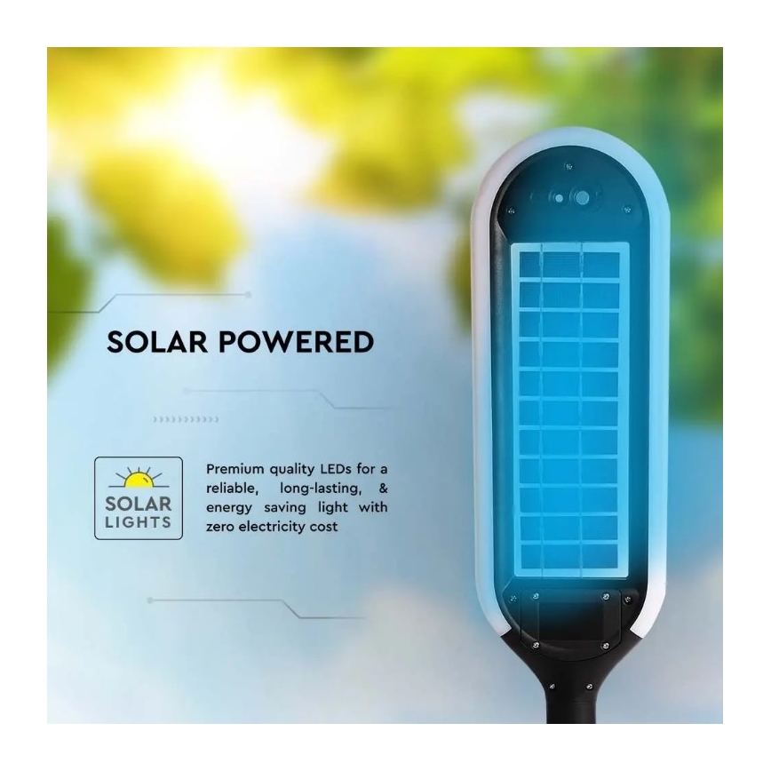 LED Solcellslampa med sensor BOLLARD LED/5W/5,5V 70 cm 4000K IP65 2000 mAh