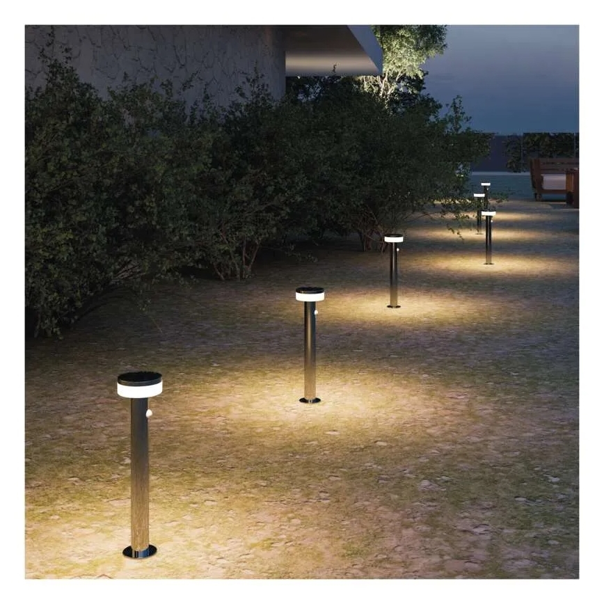 LED solcellslampa med sensor LED/2W/3,7V 1200 mAh IP44 50 cm