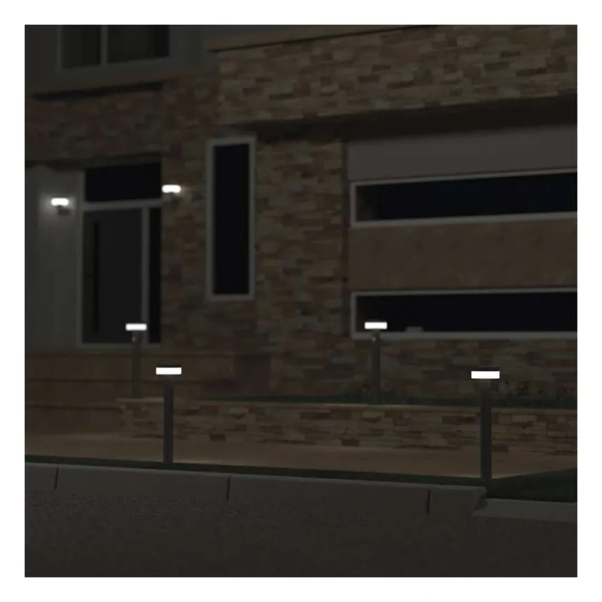 LED solcellslampa med sensor LED/2W/3,7V 1200 mAh IP44 50 cm