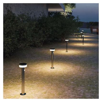 LED Solarlampa med sensor LED/2W/3,7V 1200 mAh IP44 80 cm