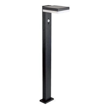 LED solcellslampa med sensor LED/2W/3,7V IP54 3000K vinklat svart