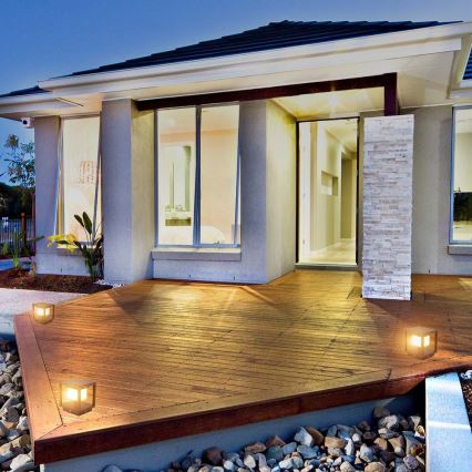 LED Solcellslampa med sensor LED/2W/5,5V 3000K IP65 2600 mAh svart