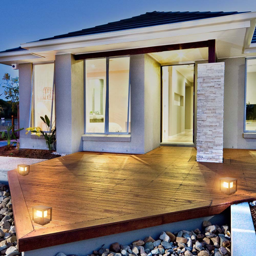 LED Solcellslampa med sensor LED/2W/5,5V 3000K IP65 2600 mAh svart