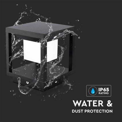 LED Solcellslampa med sensor LED/2W/5,5V 3000K IP65 2600 mAh svart