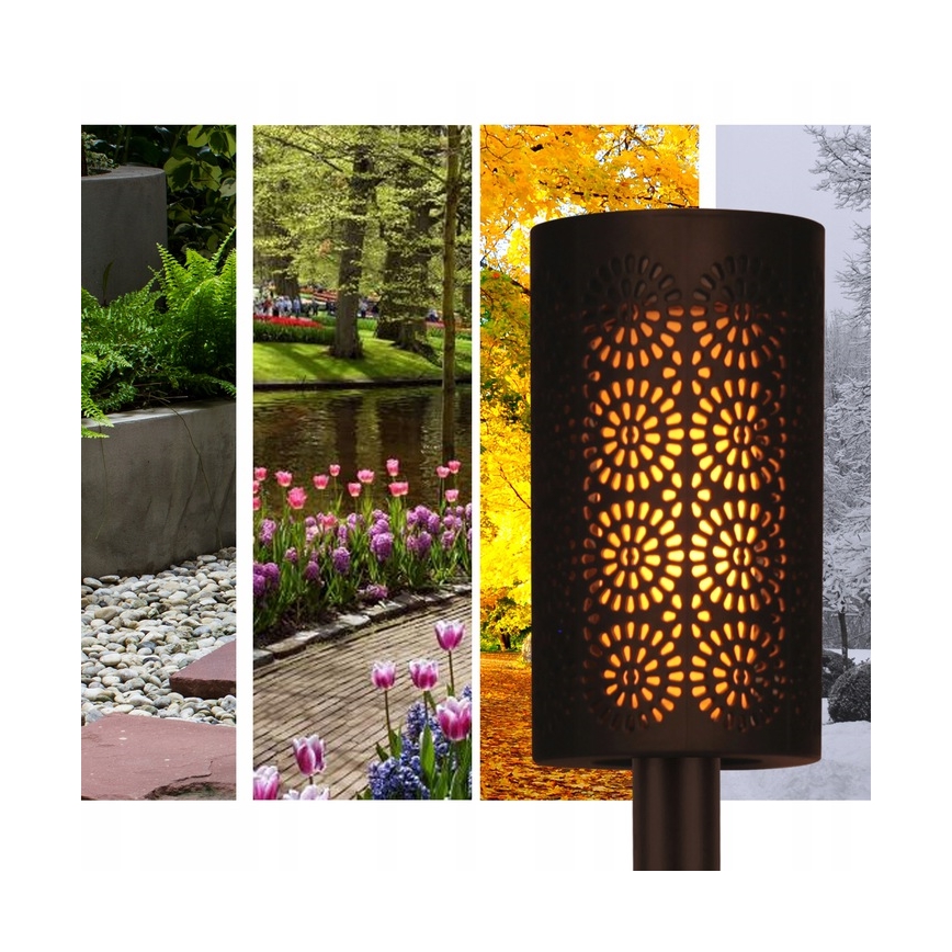 LED Solcellslampa med skymningssensor LED/2V IP44 600 mAh