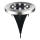 LED-solcellslampa SOLLY, 1,2 V, 6500 K, Ø 11,5 cm, 300 mAh, IP44, krom