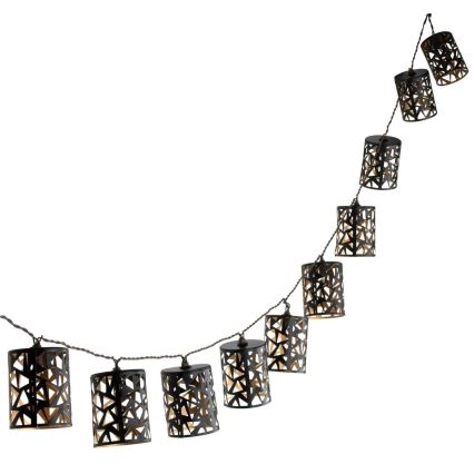 LED Solcellsljusslinga 10xE12/3,65m 600 mAh IP44 varmvit