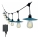 LED solcellsljusslinga 15xLED/0,2W/3,7V 15,6 m 3000K IP44 2400 mAh
