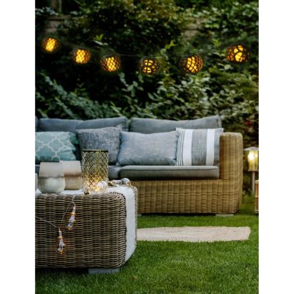 LED solcellsljusslinga 3,8 m 8xLED/1,2V 600 mAh