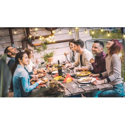 LED solcellsljusslinga 6,9m 50xLED/1,2V