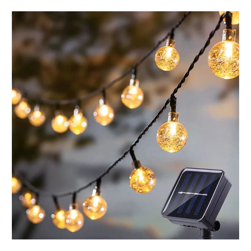 LED solcellsljusslinga 6,9m 50xLED/1,2V