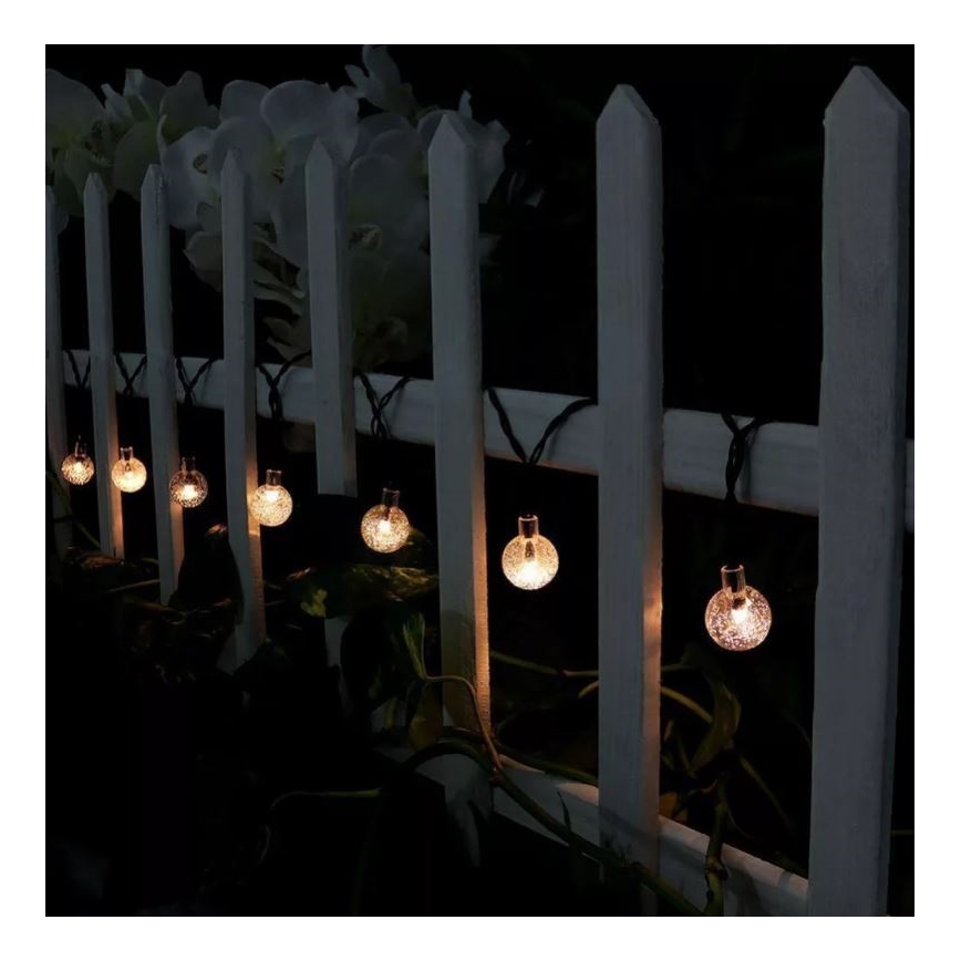 LED solcellsljusslinga 6,9m 50xLED/1,2V