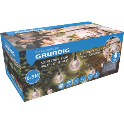 LED solcellsljusslinga 6,9m 50xLED/1,2V