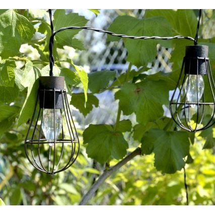 LED Solcell utomhuskedja 10xLED/1,2V 300 mAh 3,8 m IP44