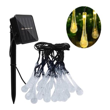 LED-solcellsslinga med skymningssensor 20xLED/0,72W/1,2V 600 mAh 4,7m IP44